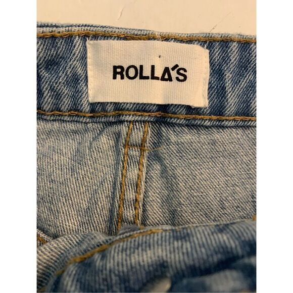 Rolla's Elle Super High Rise Relaxed Jeans Vanessa distressed light size 27 NEW - Picture 7 of 11